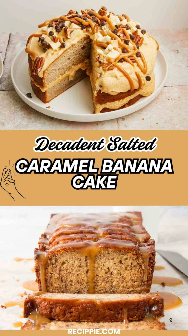 Decadent Salted Caramel Banana Cake