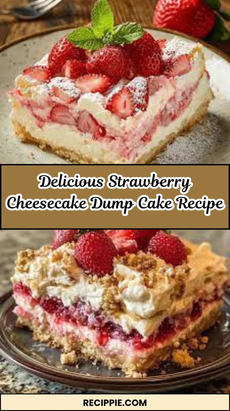 Delicious Strawberry Cheesecake Dump Cake Recipe