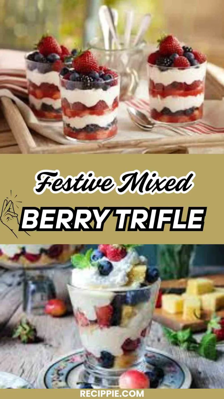 Festive Mixed Berry Trifle for 4th of July Celebrations