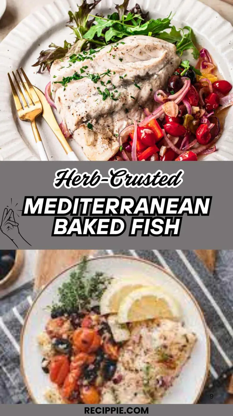 Herb-Crusted Mediterranean Baked Fish