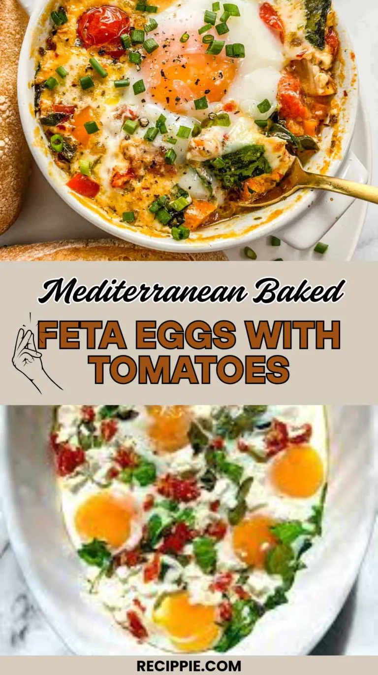 Mediterranean Baked Feta Eggs with Tomatoes