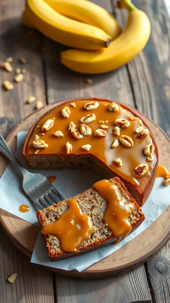 Decadent Salted Caramel Banana Cake