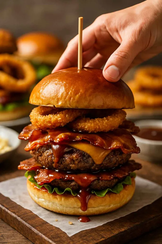 Assemble the Cowboy Burgers