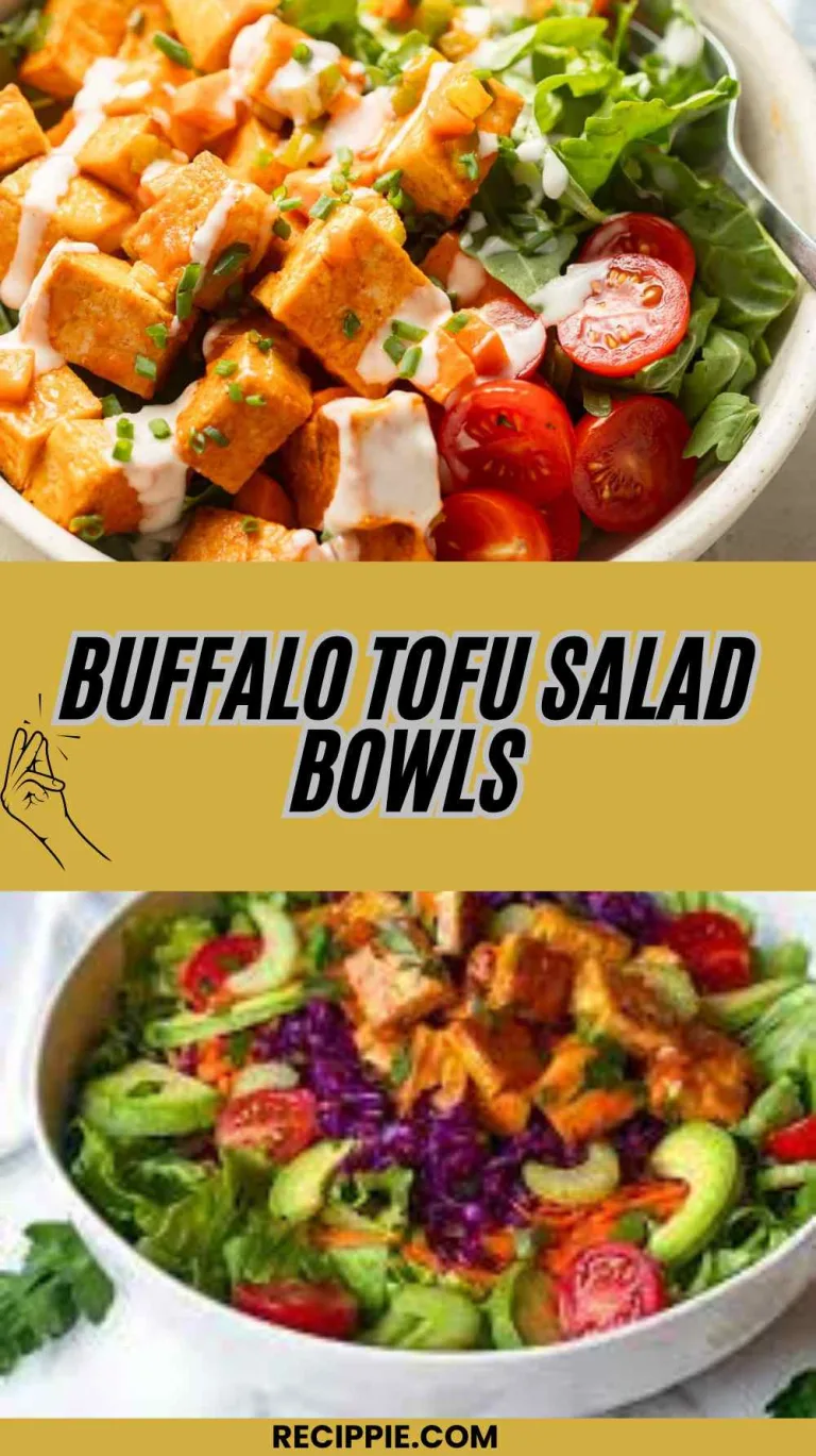Buffalo Tofu Salad Bowls Recipe