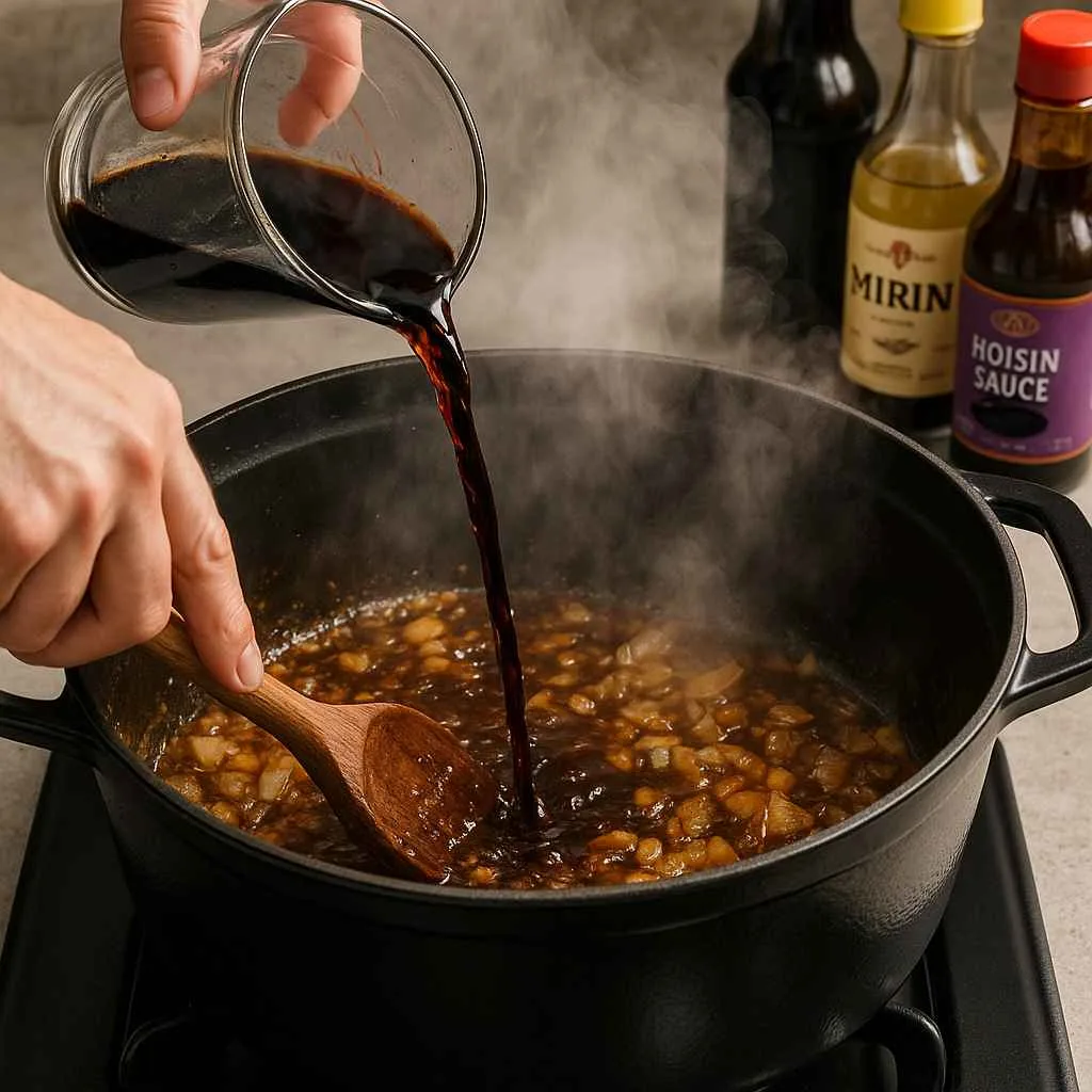 Deglaze and Build the Braising Liquid