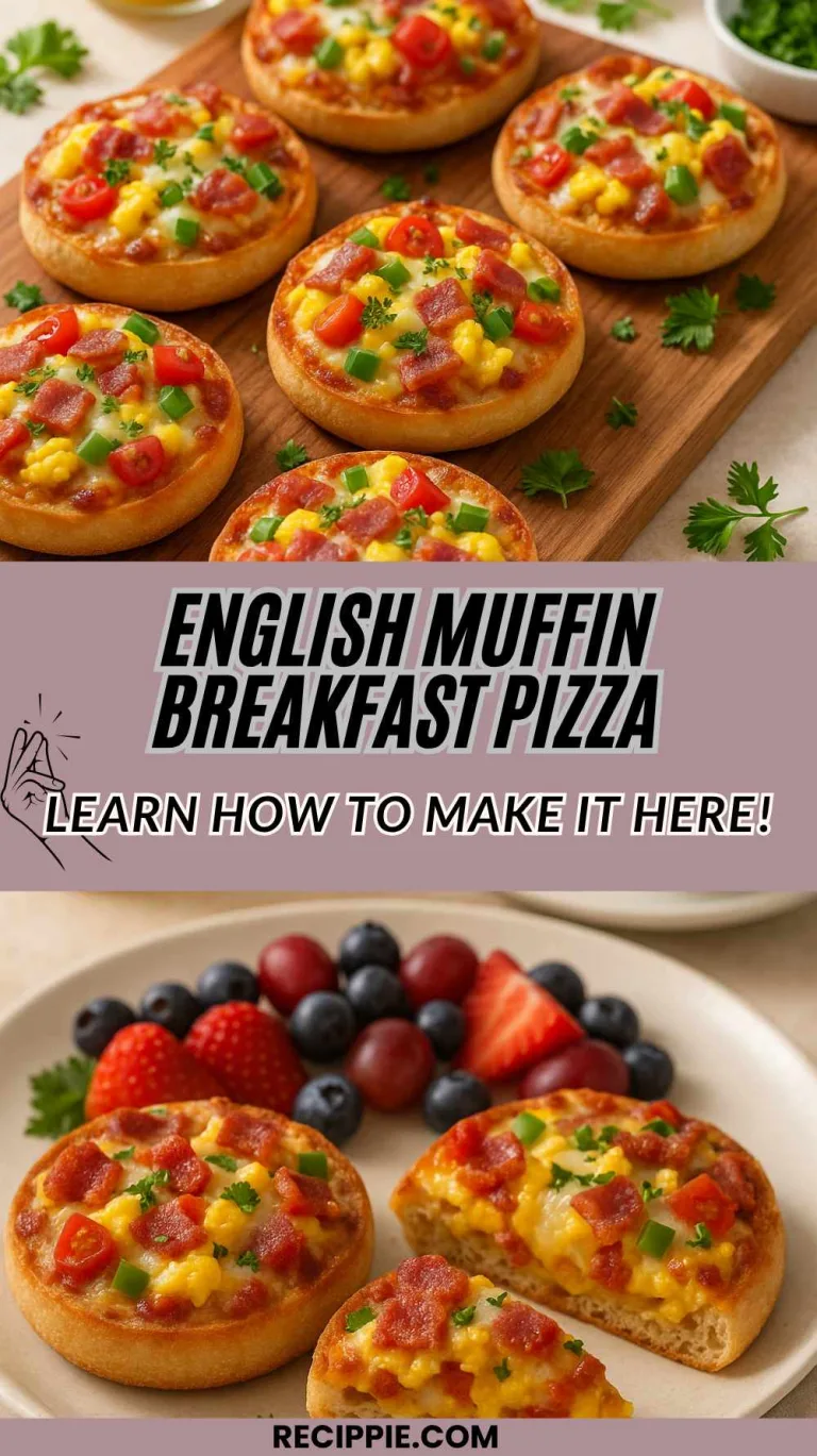 English Muffin Breakfast Pizza Recipe – The Best Recipe!