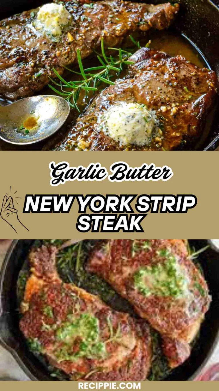 Garlic Butter New York Strip Steak Recipe