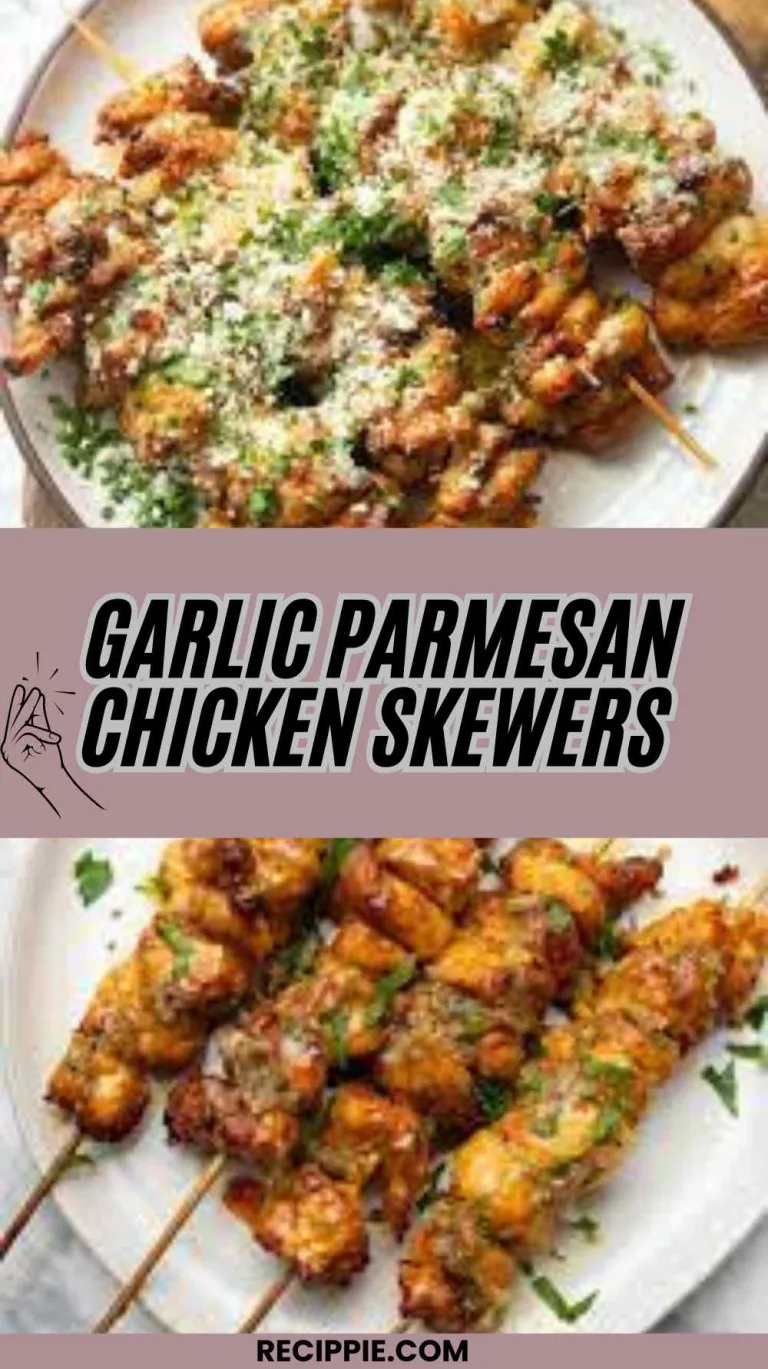 Garlic Parmesan Chicken Skewers Recipe