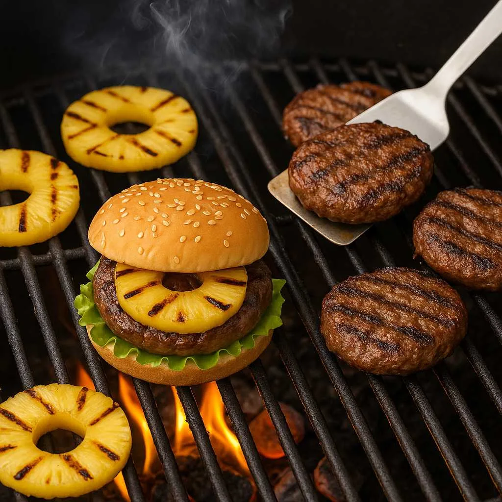 Grilling Techniques for Perfection of Hawaiian Teriyaki Pineapple Burgers