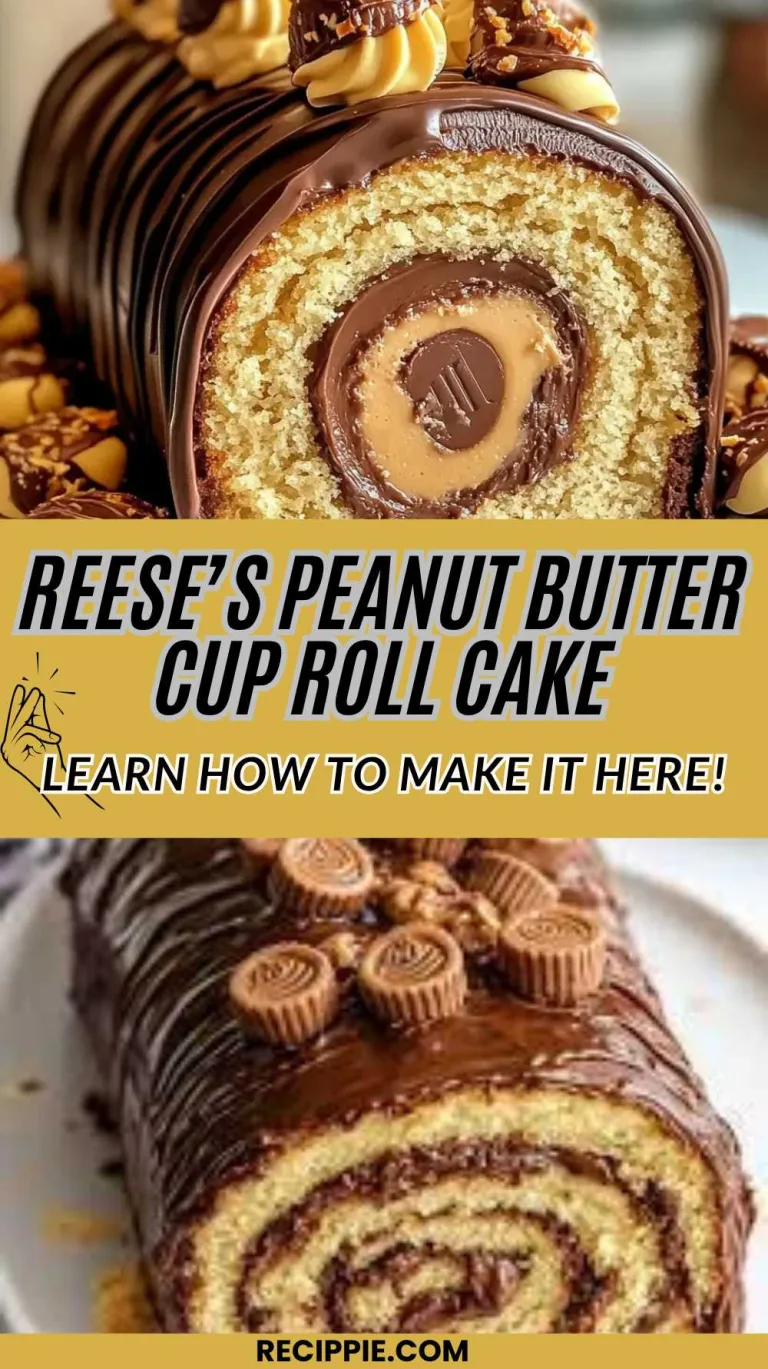 How To Make Reese's Peanut Butter Cup Roll Cake Recipe