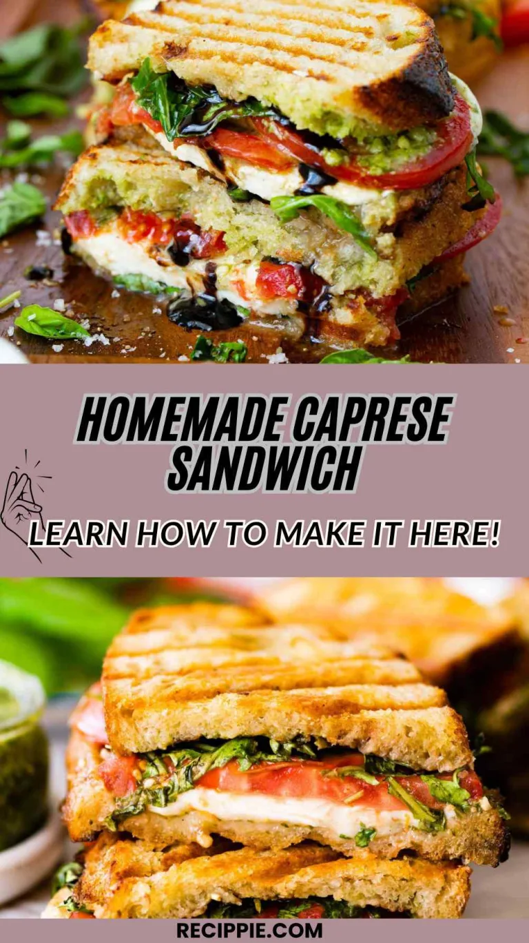 How to Make Homemade Caprese Sandwich The Perfect Lunch