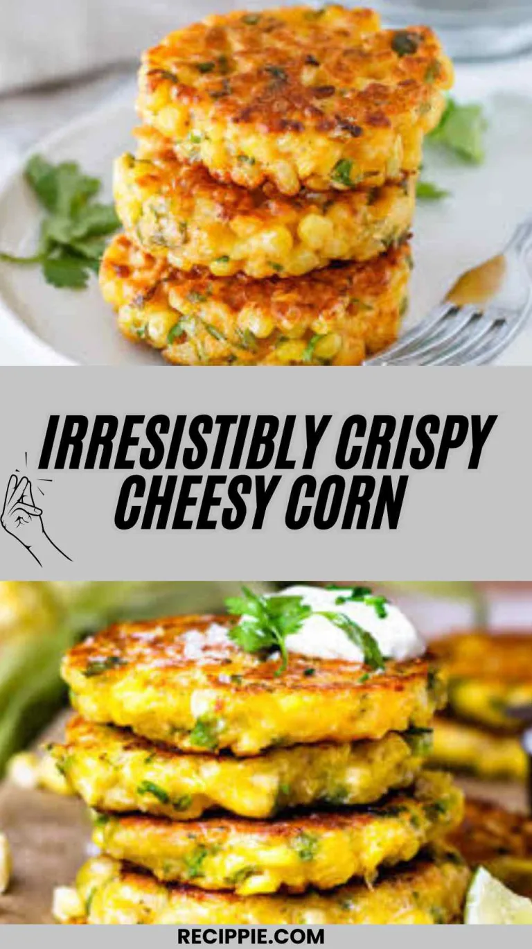 Irresistibly Crispy Cheesy Corn Fritters Recipe