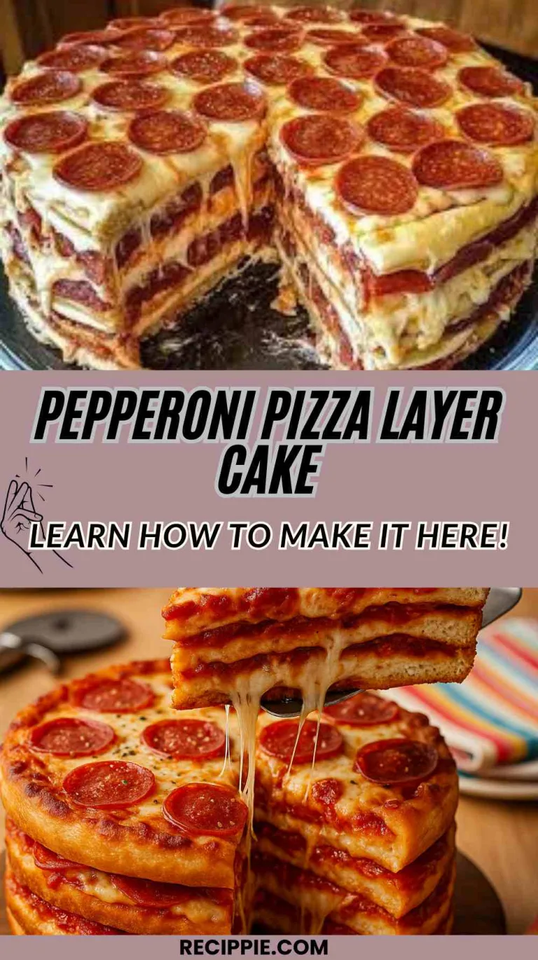 Pepperoni Pizza Layer Cake