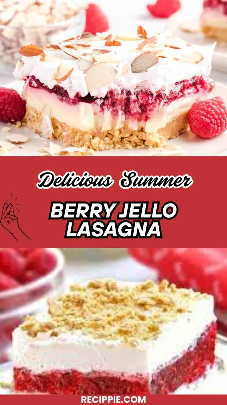 Summer Berry Jello Lasagna