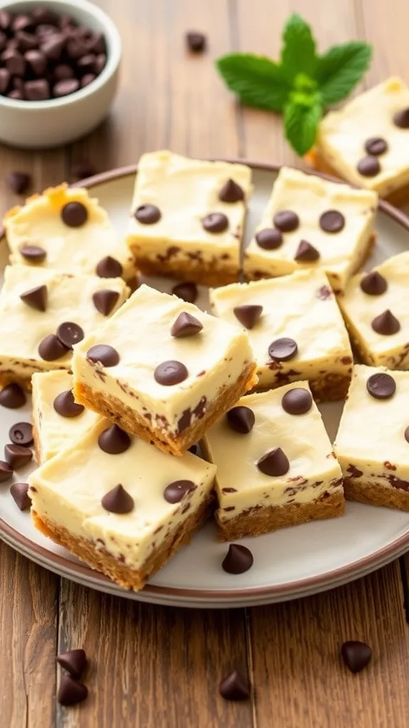 Chocolate Chip Cheesecake Bars