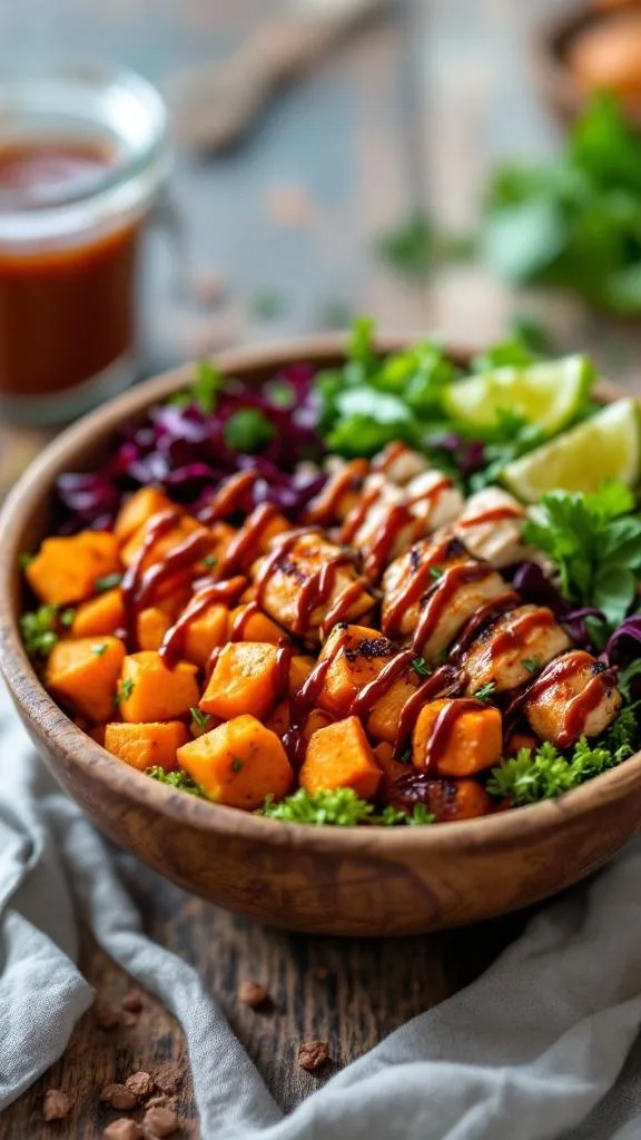 BBQ Chicken & Sweet Potato Bowl