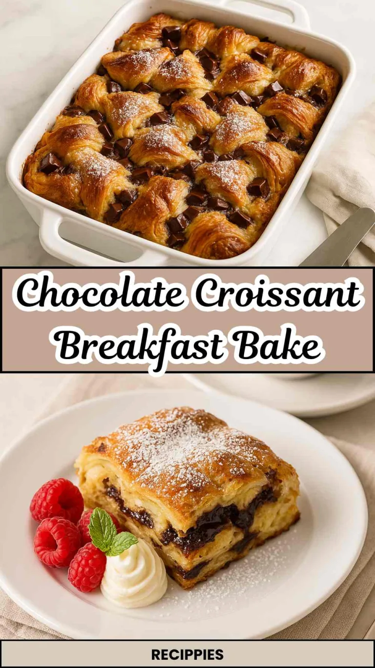 Chocolate Croissant Breakfast Bake