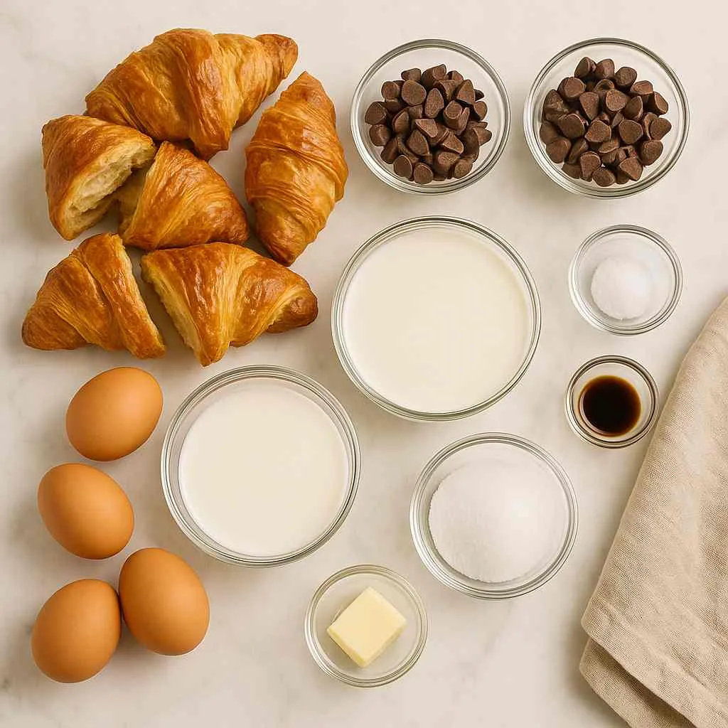 Chocolate Croissant Ingredients