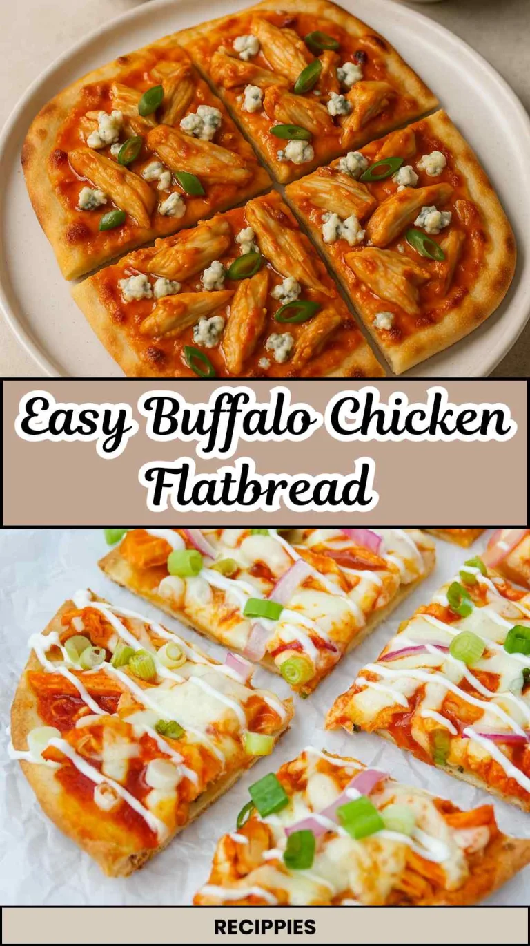 Easy Buffalo Chicken Flatbread