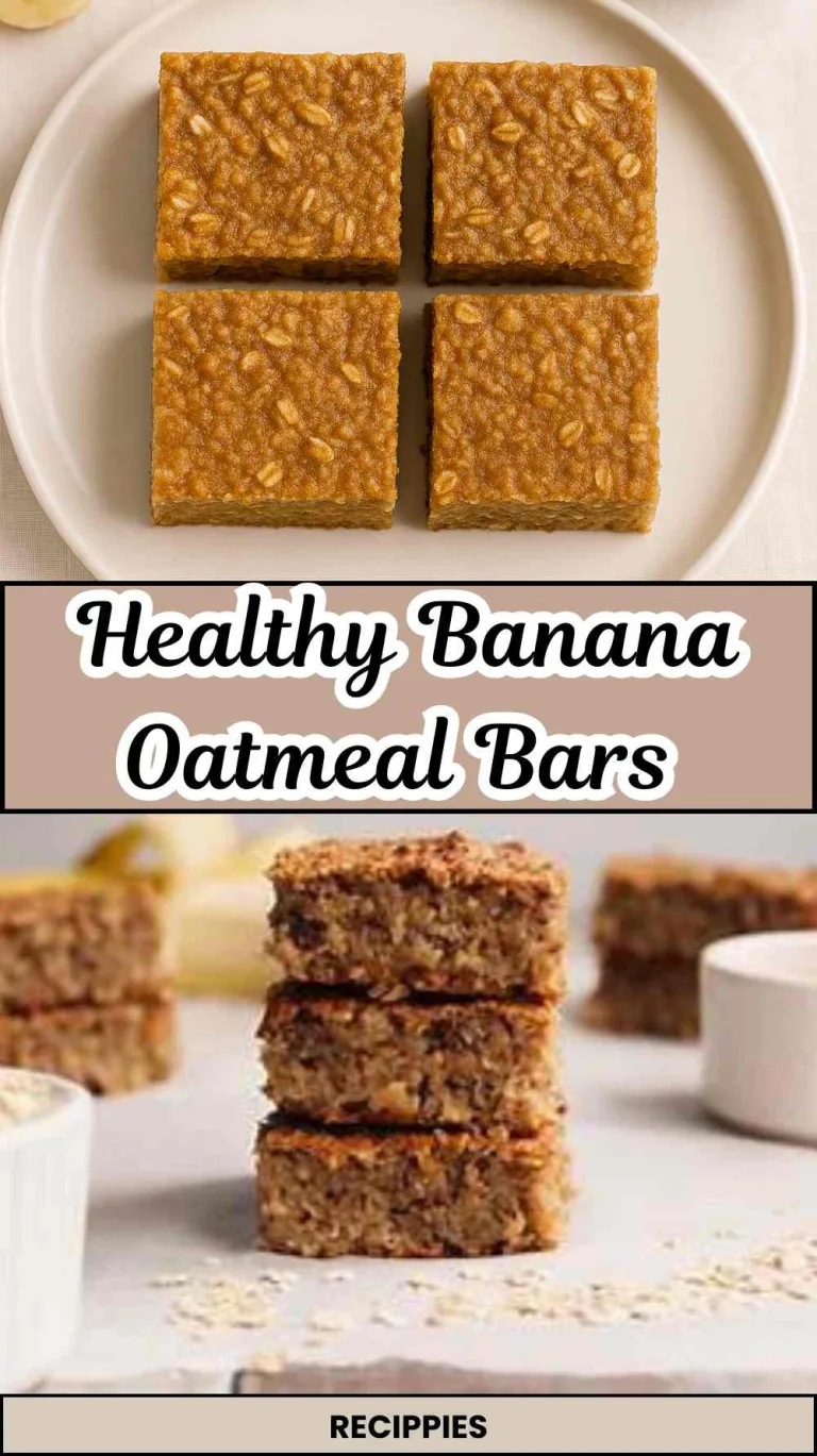 Healthy Banana Oatmeal Bars