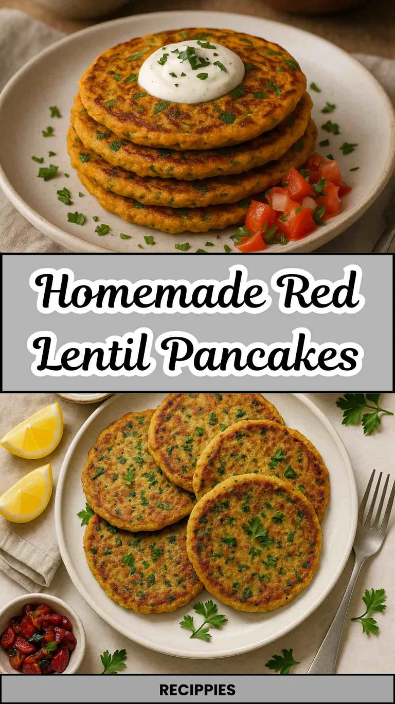 Homemade Red Lentil Pancakes