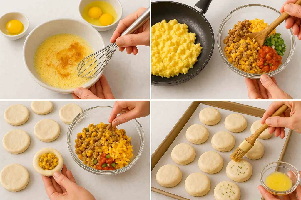 How To Make Zesty Stuffed Pillsbury Biscuits for Breakfast