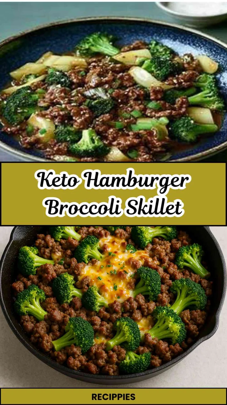 Keto Hamburger Broccoli Skillet