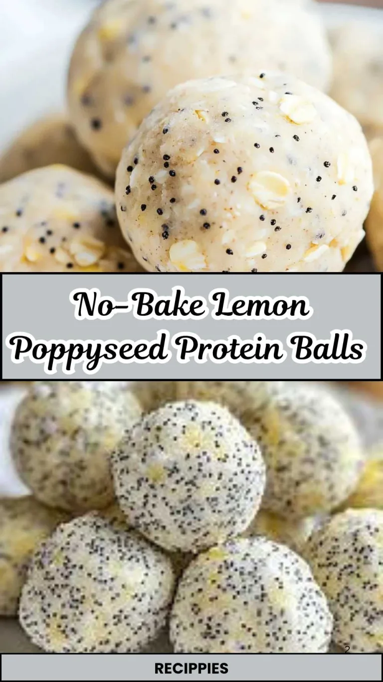 No-Bake Lemon Poppy seed Protein Balls