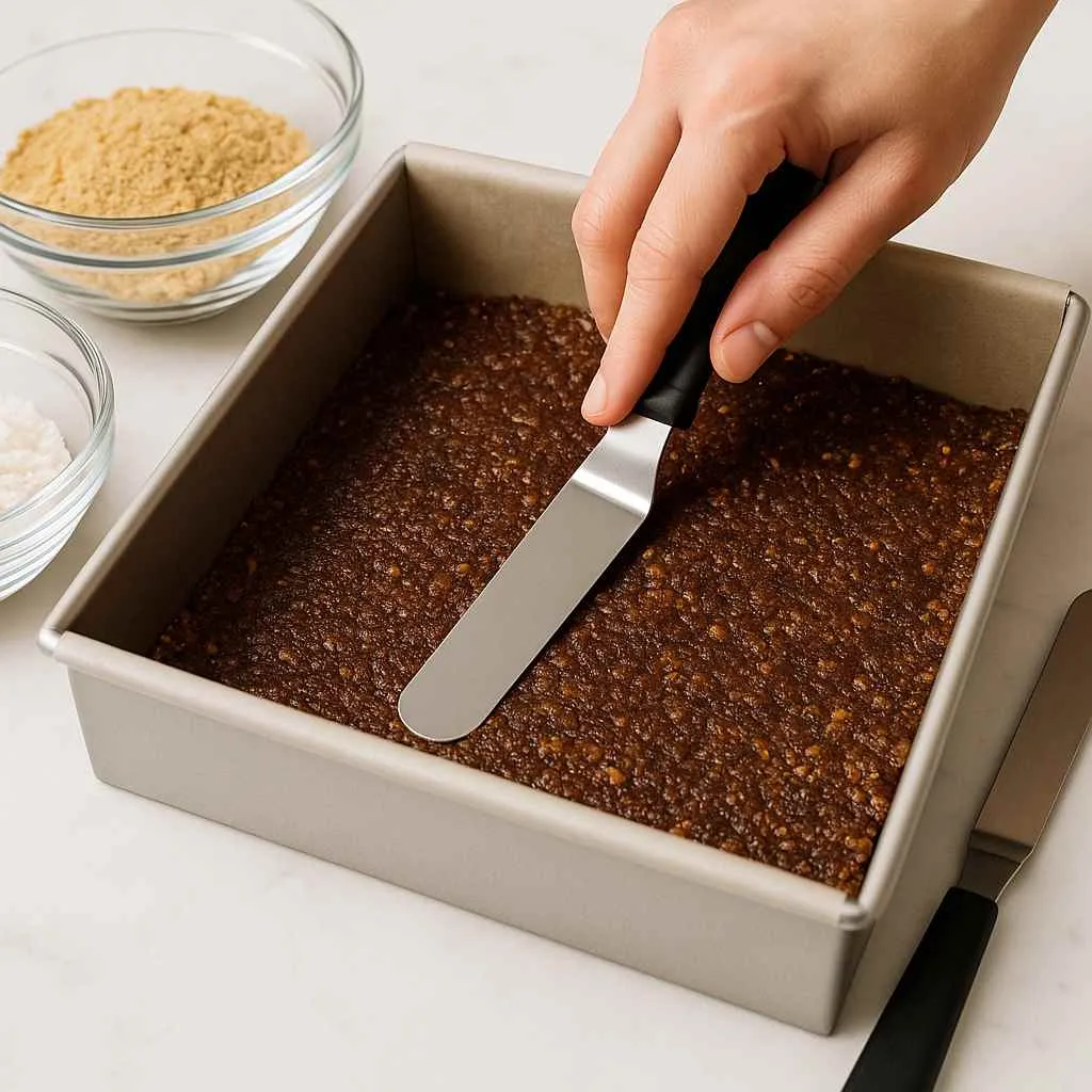 Prepare the Base of Cakerie Nanaimo Bars