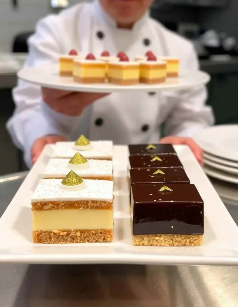 Serving of Cakerie Nanaimo Dessert Bars