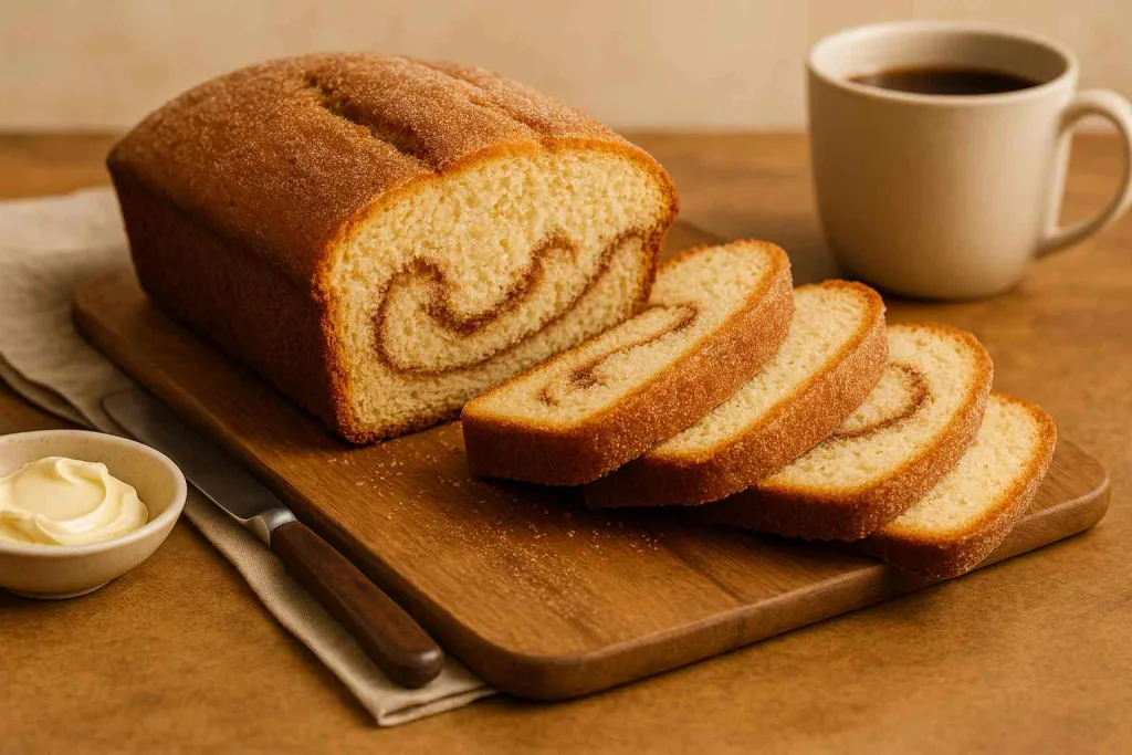 Serving of Cinnamon Donut Bread