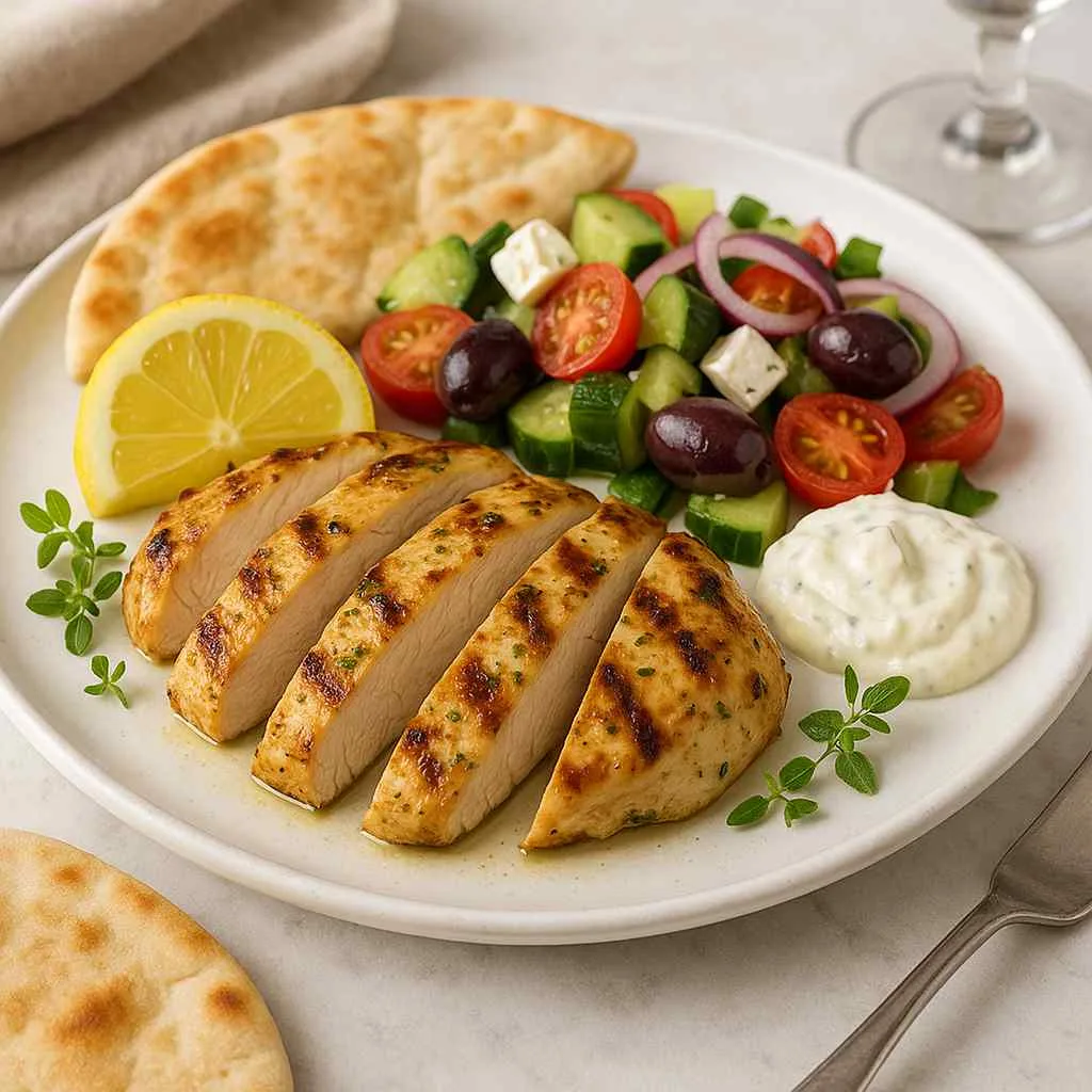 Serving of Greek Chicken Marinade
