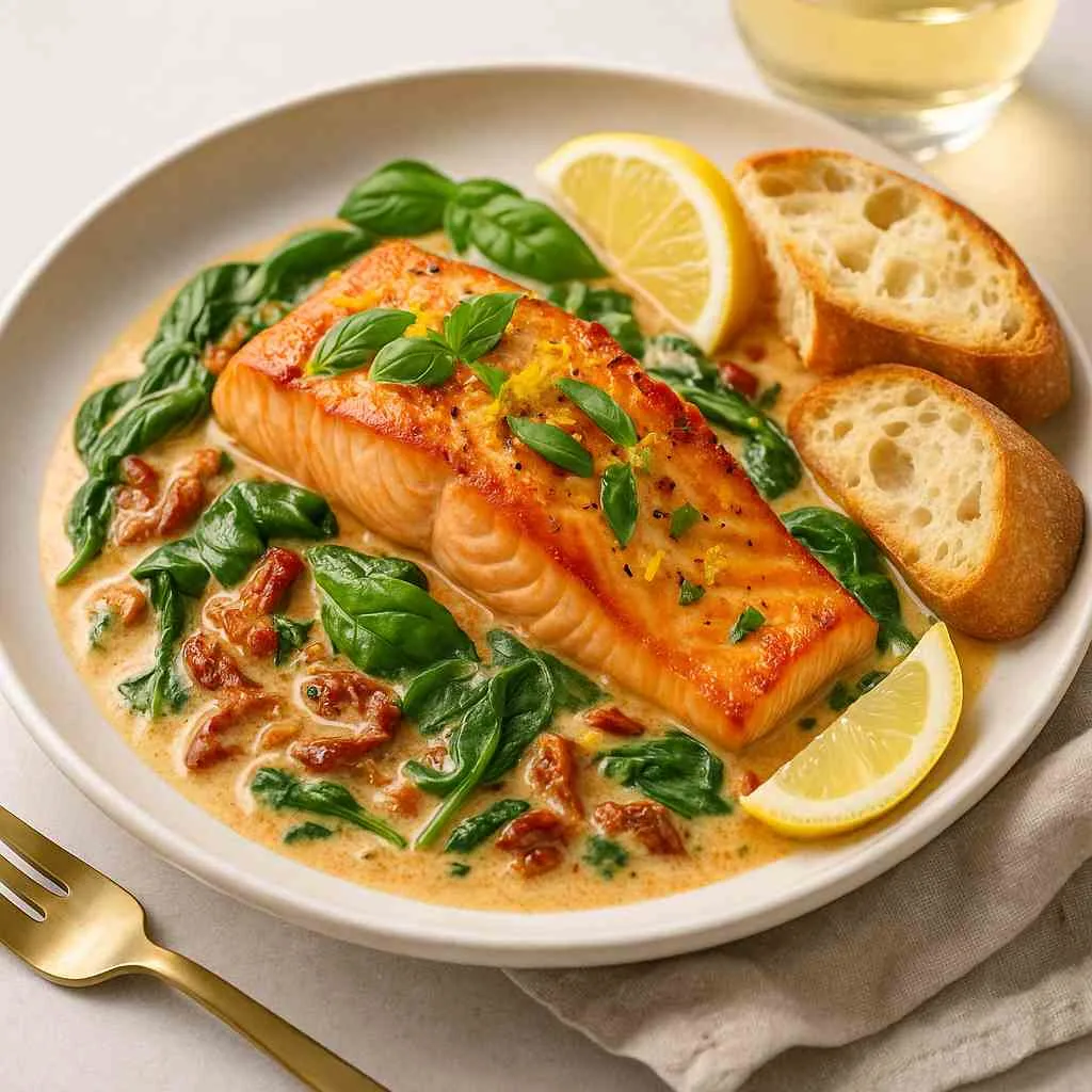 Serving of Marry Me Salmon