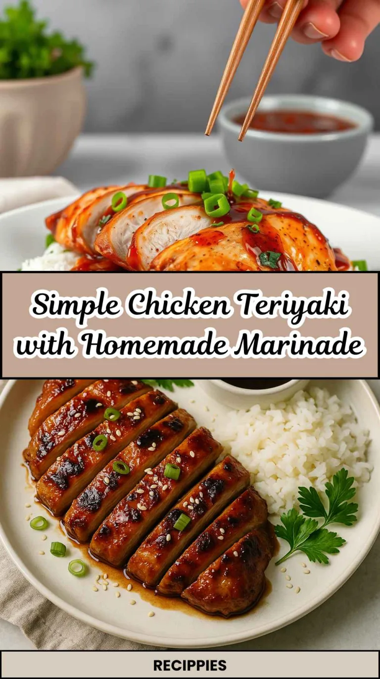 Simple Chicken Teriyaki with Homemade Marinade