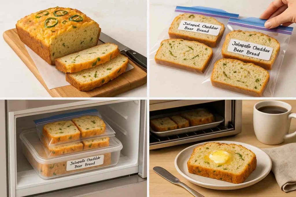 Storage & Reheating of Jalapeño Cheddar Beer Bread