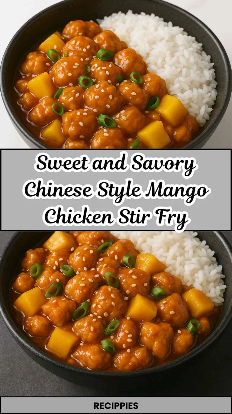 Sweet and Savory Chinese Style Mango Chicken Stir Fry