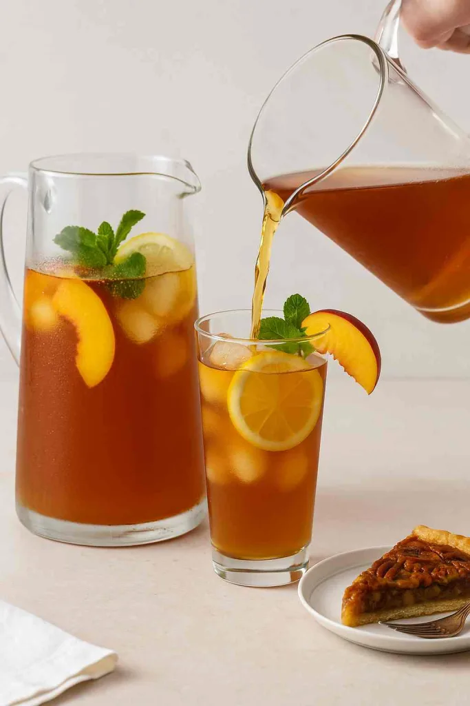  perfect Southern Peach Tea serving