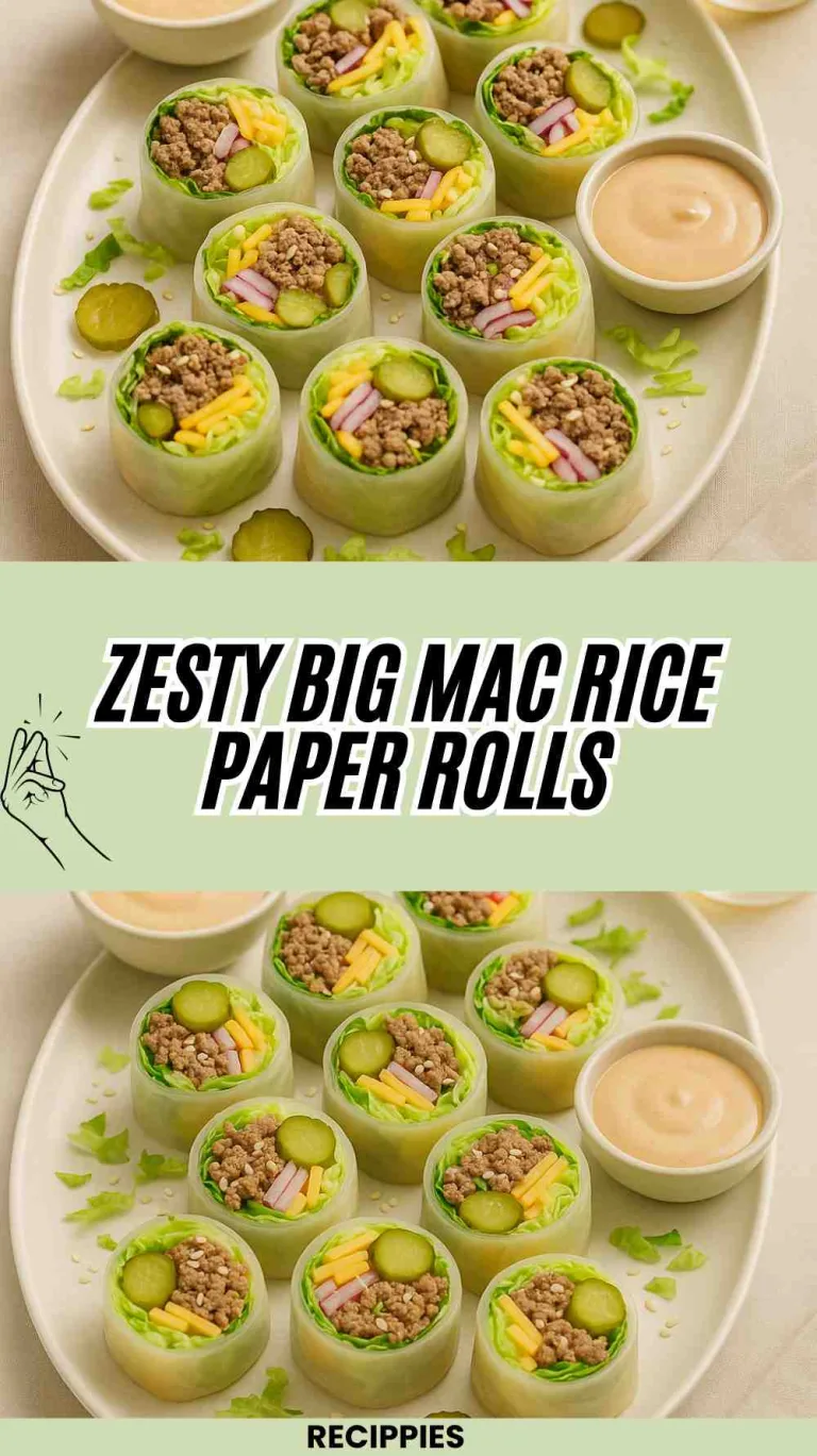 Big Mac Rice Paper Rolls