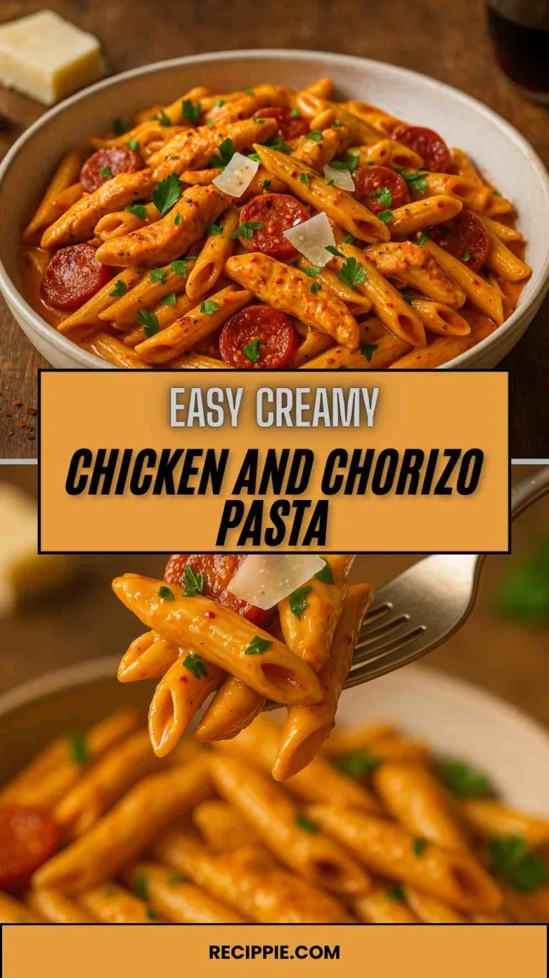 Creamy Chicken and Chorizo Pasta Delight
