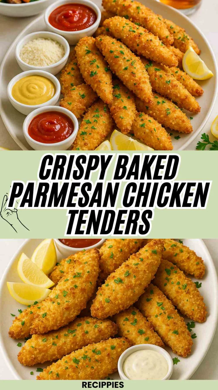 Crispy Baked Parmesan Chicken Tenders