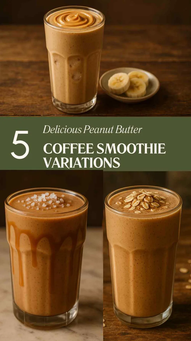 Delicious Peanut Butter Coffee Smoothie Variations