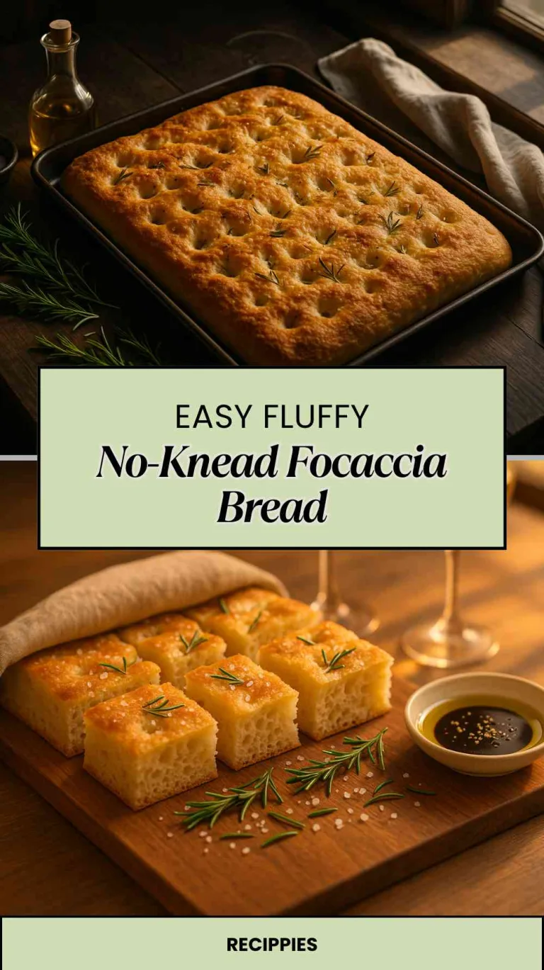 Fluffy No-Knead Focaccia Bread