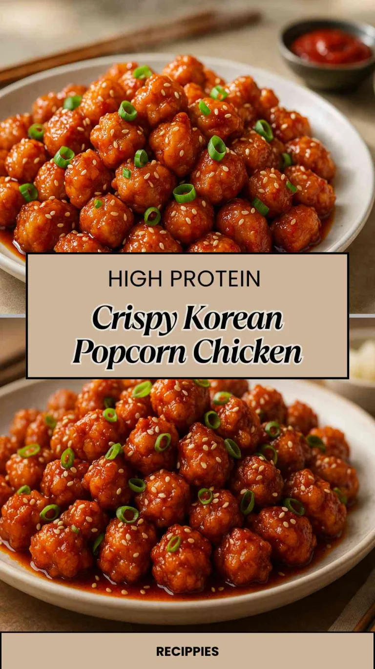 High Protein Crispy Korean Popcorn Chicken