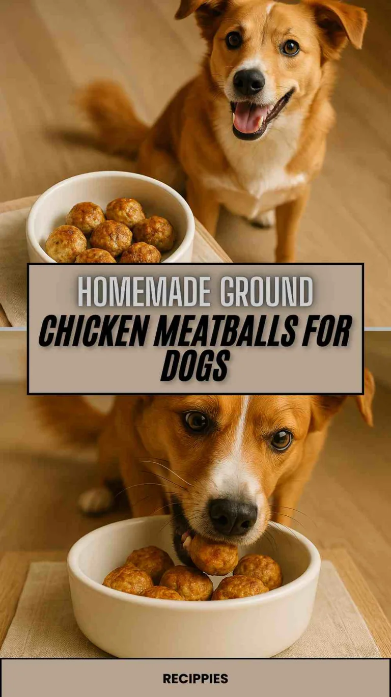 Homemade Ground Chicken Meatballs for Dogs