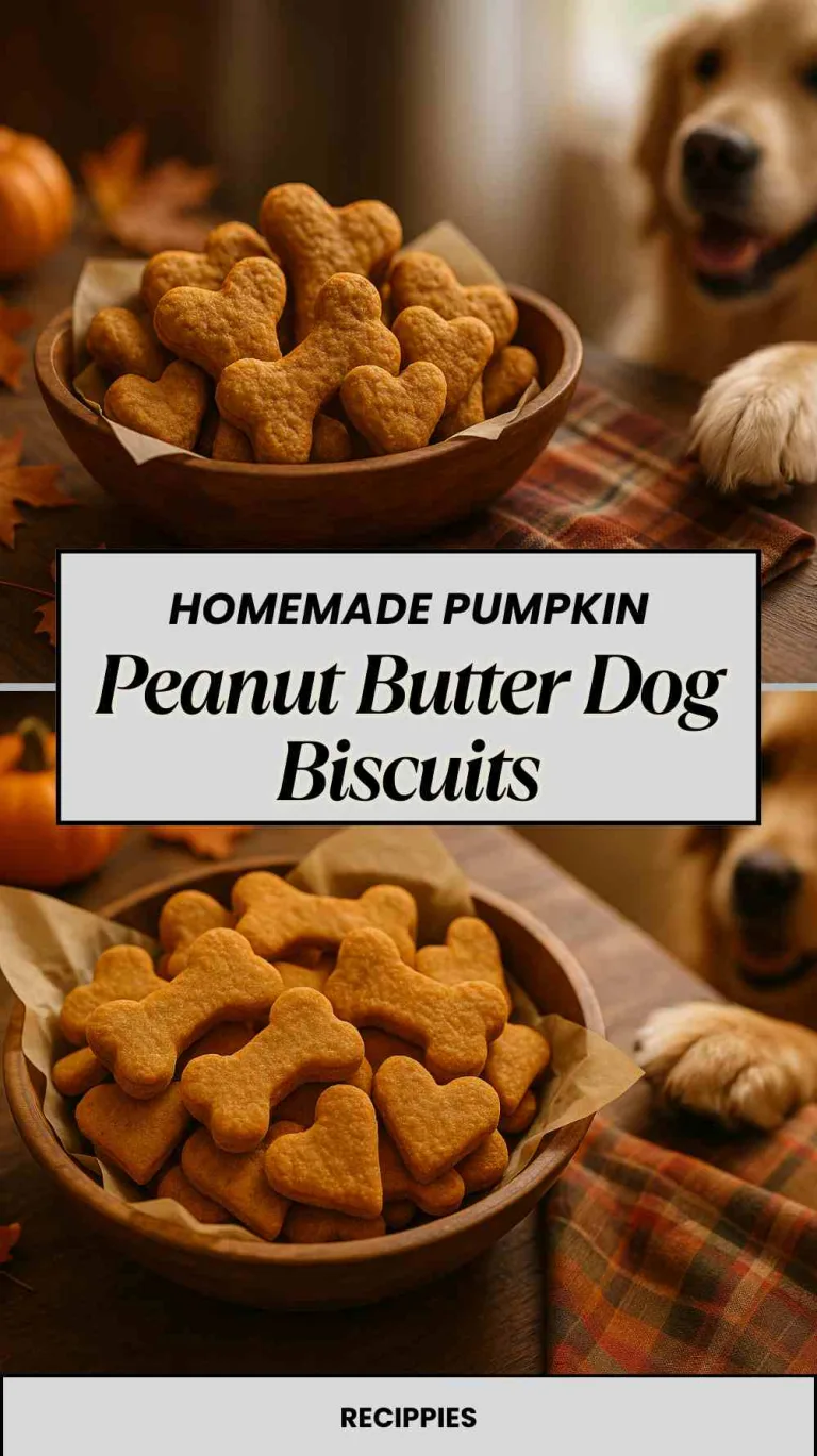Homemade Pumpkin Peanut Butter Dog Biscuits