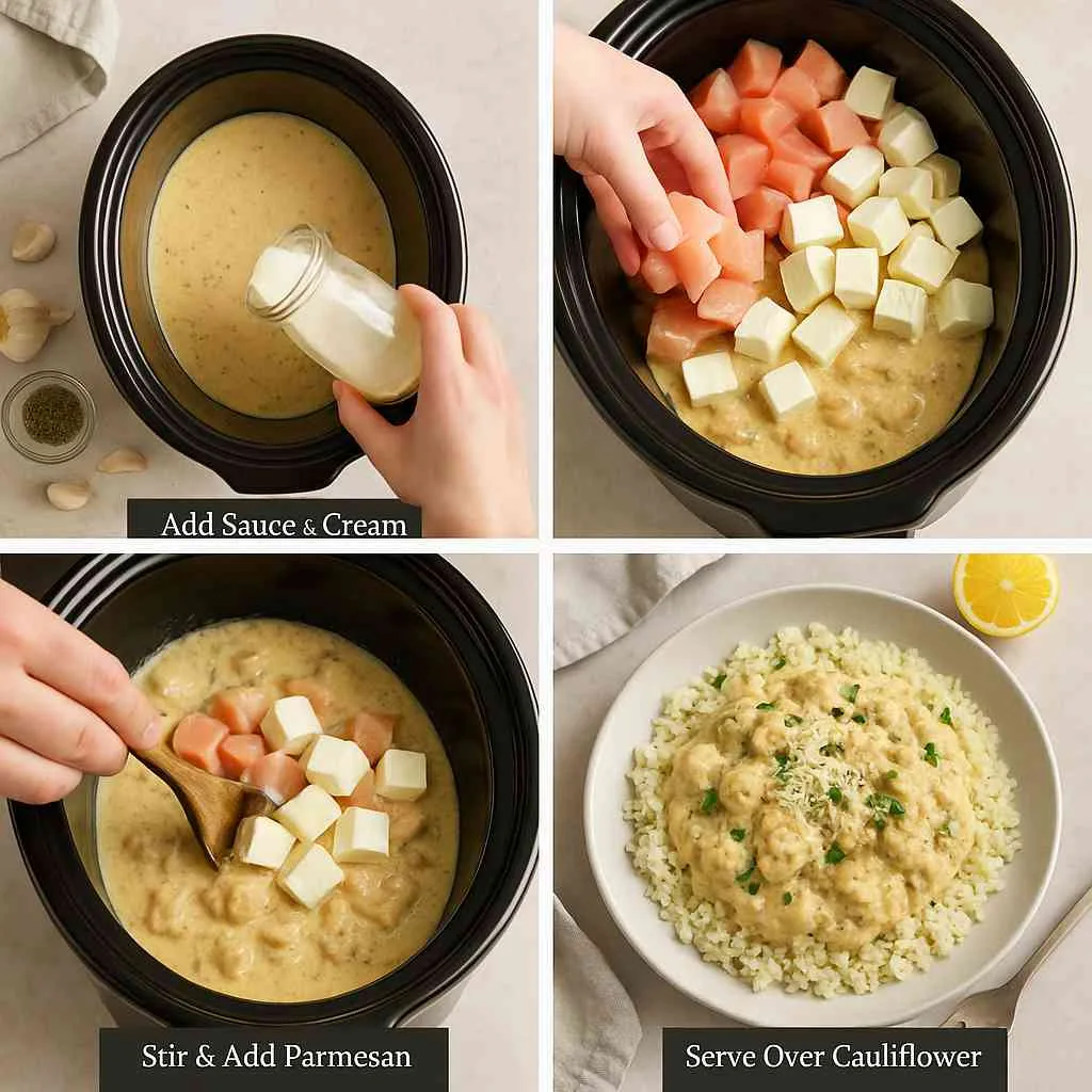 How To Make Keto Slow Cooker Garlic Parmesan Chicken