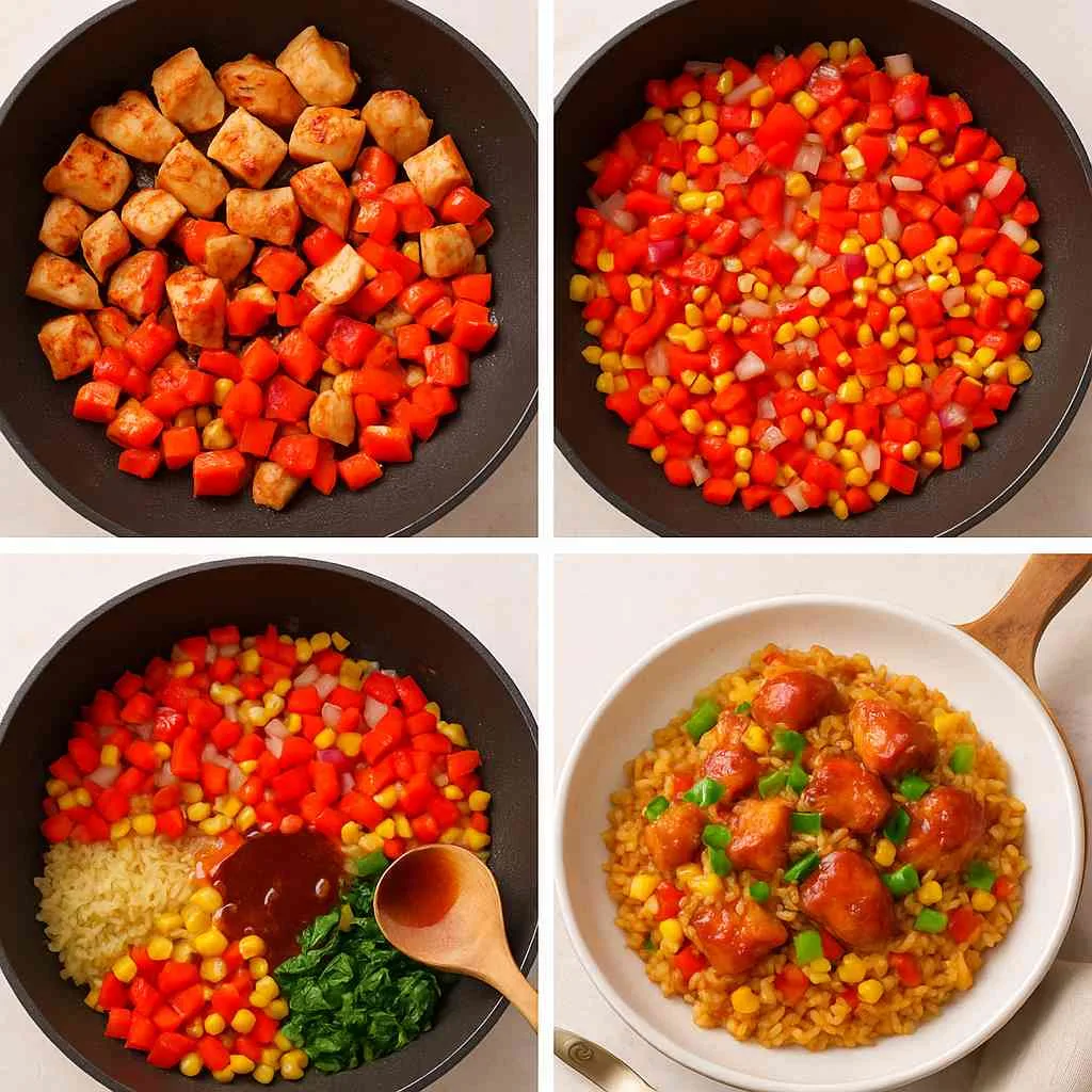 How To Make One-Pan Honey BBQ Chicken Rice