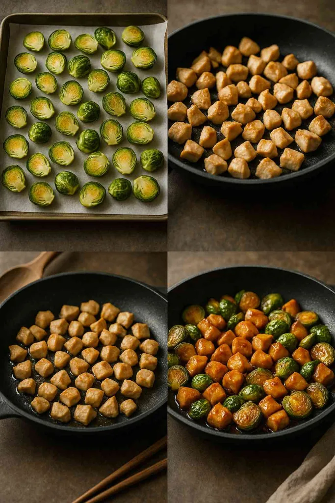 How To Make Sweet Chili Chicken and Brussels Sprouts