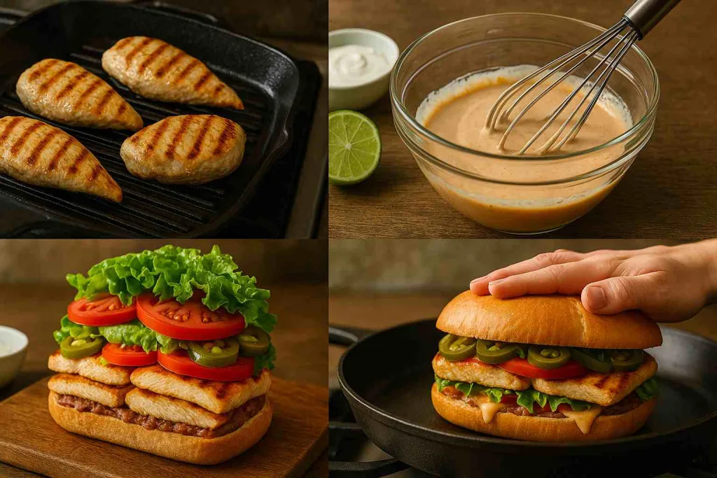 How to Make Chicken Torta Sandwich