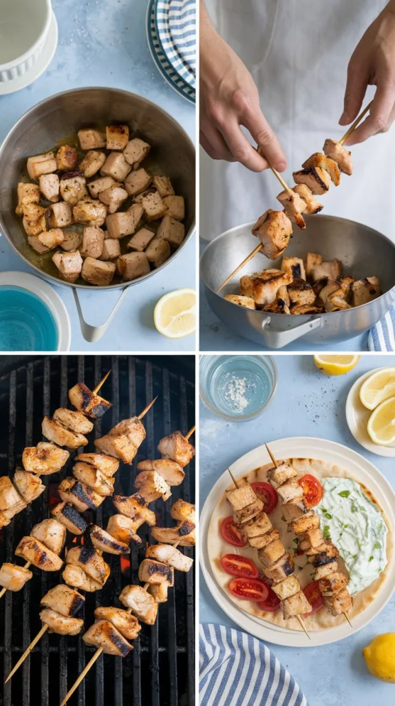 How to Make Greek Chicken Souvlaki